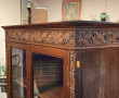 Petite vitrine en acajou ouvrant à 2 por