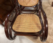 Fauteuil rocking chair en bois cintré