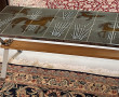 Table basse années 70 plateau céramique 
