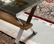 Table basse années 70 plateau céramique 