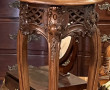 Sellette haute en bois naturel sculpté, 