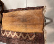 Table basse en bois fruitier, plateau mo