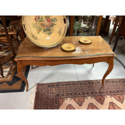Table basse en bois fruitier, plateau mo