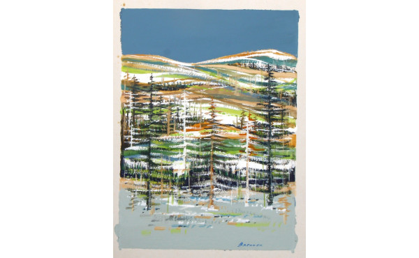 Jacques BRENNER (1936-2023) "Paysage de 