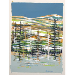Jacques BRENNER (1936-2023) "Paysage de 