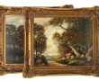 B.CREMER (Xxème) "Paysages de campagne",