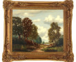 B.CREMER (Xxème) "Paysages de campagne",