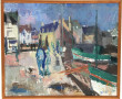 Pierre DINER (1932-2015) "Petit port du 