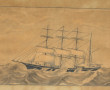Ecole Française XIXème "Navires en mer",
