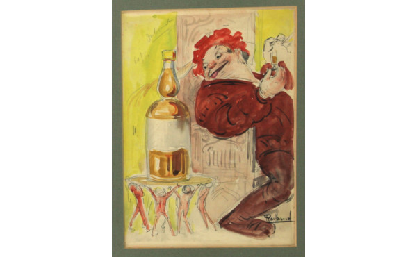 Projet publicitaire pour Dubonnet, crayo