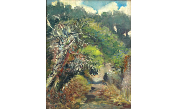 Alain GRAVIE (Xxè-XXIè) "Paysage de camp