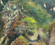 Alain GRAVIE (Xxè-XXIè) "Paysage de camp