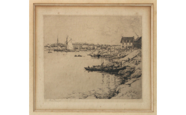 Eugène BÉJOT (1867-1931) "Concarneau, le
