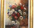 ROLLAND (Xxème) "Bouquet de fleurs", HST