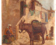 Anton DENZEL (1888-1962) "Taormina - Scè