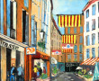 Alain GRAVIE (Xxè-XXIè) "Grasse", huile 