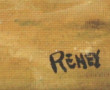 RENEY (Xxème) "Chatons à la tortue", hui