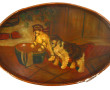RENEY (Xxème) "Chatons à la tortue", hui