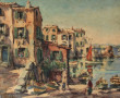 Ecole Xxème "Vue du port de Saint-Tropez