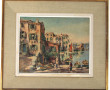Ecole Xxème "Vue du port de Saint-Tropez