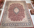 Tapis en laine points noués dans les ton