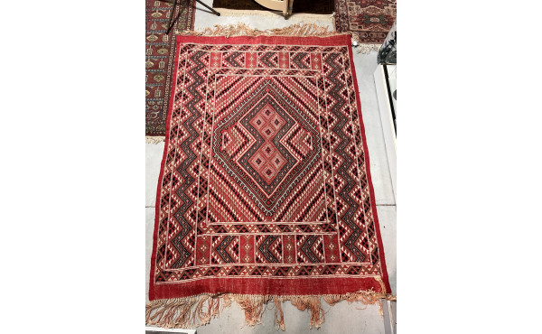 TUNISIE - Tapis en laine points noudés d