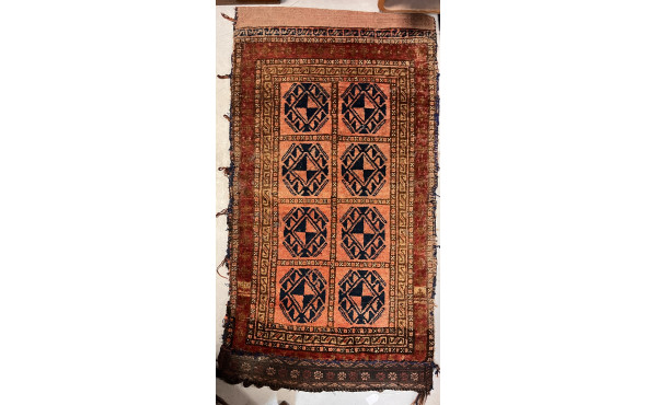 Tapis de selle en laine points noués 104