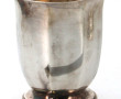 Timbale en argent, forme tulipe à pans c