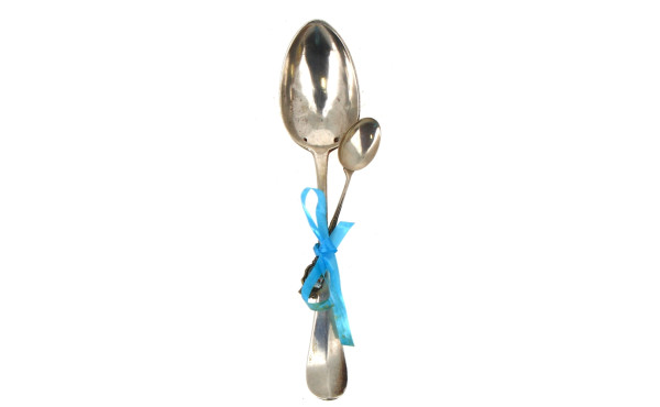 Cuillère en argent modèle uniplat, poinç