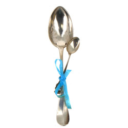 Cuillère en argent modèle uniplat, poinç