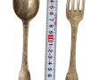 Lot de 4 cuillères et 5 fourchettes en a
