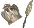 ART NOUVEAU - Pelle en métal argenté à d