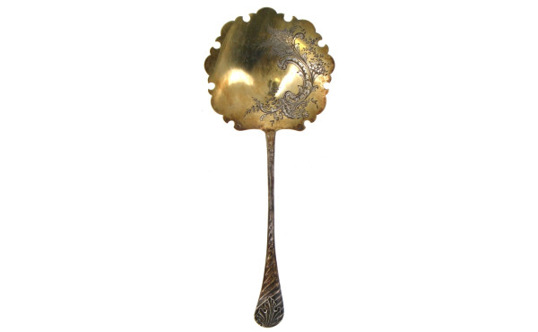 Pelle à fraises en argent et vermeil à d