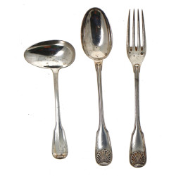 Couvert enfant en argent, poinçon minerv