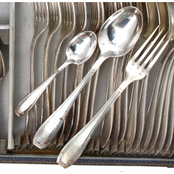 Ménagère en métal argenté style ART DECO