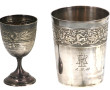 Timbale en argent poinçon minerve, poids