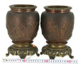 JAPON - Paire de vases anciens en cuivre