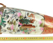 JAPON Xxème - Vase en céramique polychro