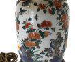 Pied de lampe en porcelaine chinoise à d