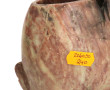 Vase en pierre de lard avec socle en pie