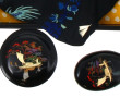 Coffret en laque asiatique contenant 5 a