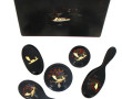 Coffret en laque asiatique contenant 5 a
