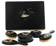 Coffret en laque asiatique contenant 5 a