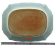 CHINE - Plat rectangulaire en porcelaine