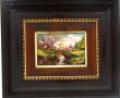 Tableau en émaux polychromes décor d'un 