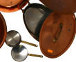 Joli lot de cuivres culinaires dont fai