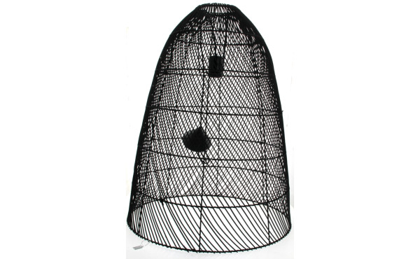 Suspension moderne en osier peint en noi