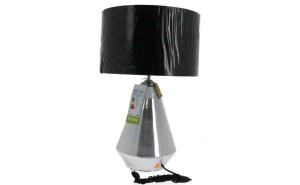 Lampe à poser, piètement en verre, avec 