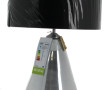 Lampe à poser, piètement en verre, avec 