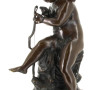ANGELOT à l'arc - Grand sujet en bronze 